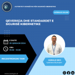 Webinar online me temë: "Qeverisja dhe Standardet e Sigurisë Kibernetike"